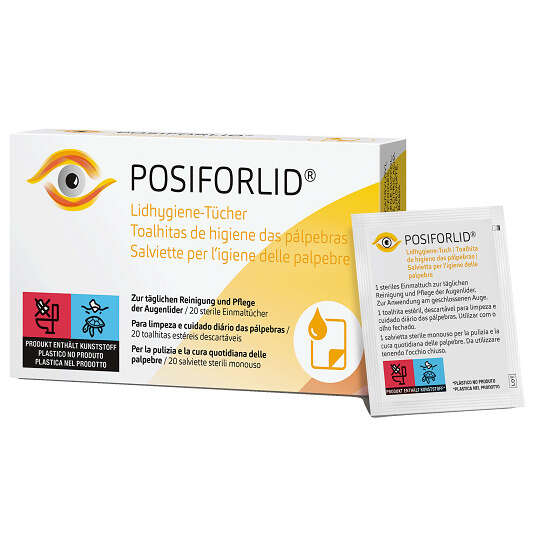 Salviette per l'igiene delle palpebre - Posiforlid salviette 20 pezzi