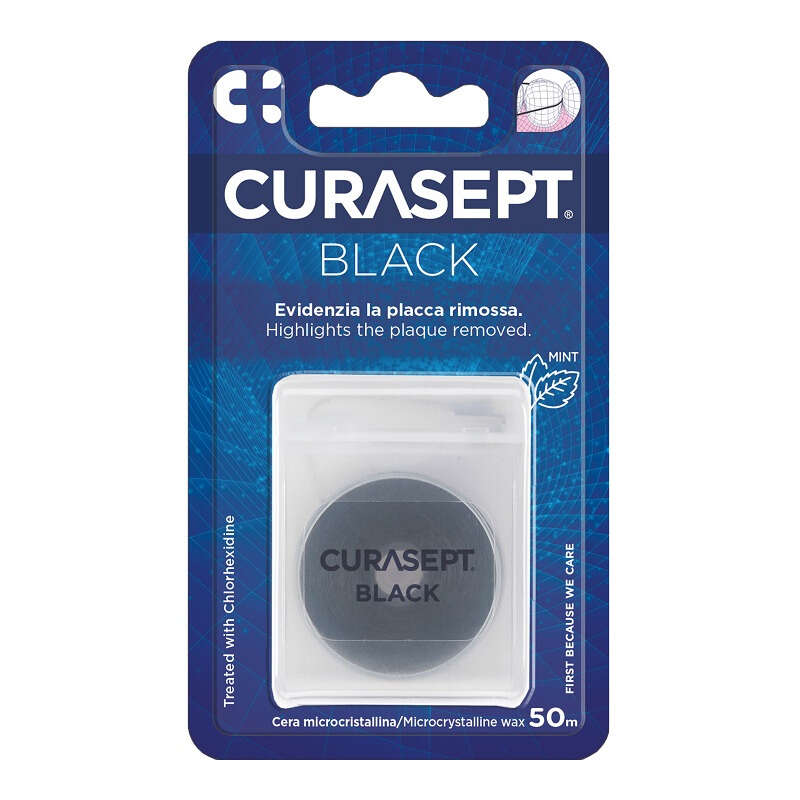 Curasept - Floss cerato nero clorexidina