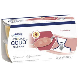 Nestle' - Resource aqua acqua gelificata+peach cup 6 4x125 g