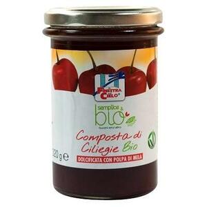 Semplice&bio - Composta di ciliegie con polpa di mela bio 320 g