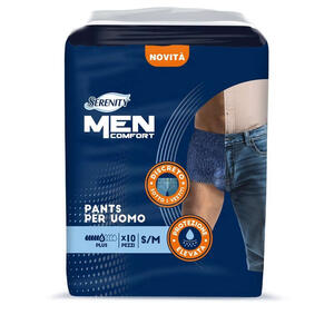 Serenity men - Pannolone a mutandina  comfort plus s/m 10 pezzi
