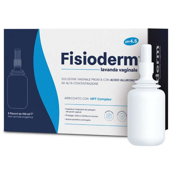 Fisioderm lavanda vaginale - Lavanda vaginale fisioderm 5 flaconi da 100 ml