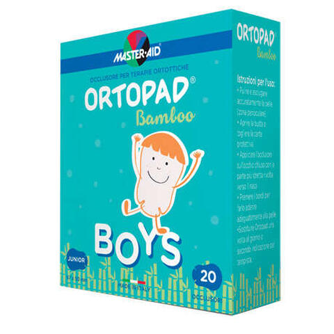 Master aid - Cerotto oculare per ortottica ortopad boys 5x6,7 cm 20 pezzi