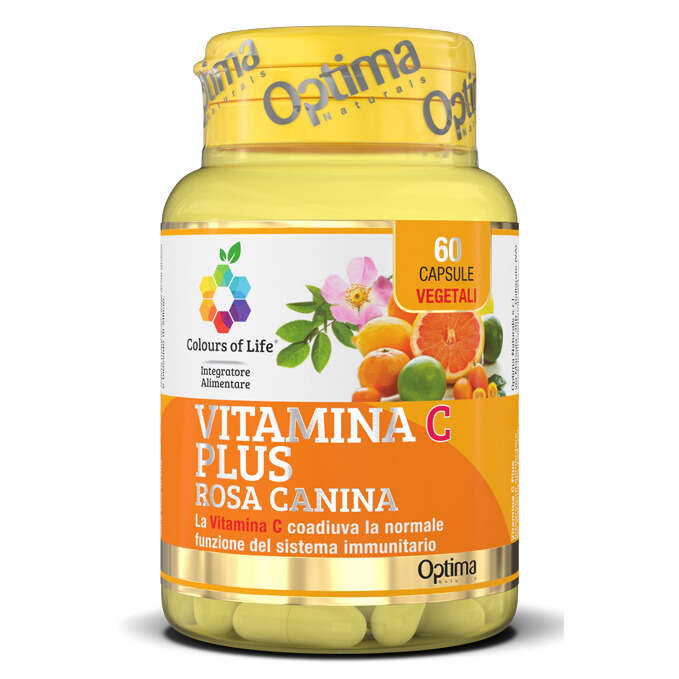 Colours of life - Vitamina c plus rosa canina 60 capsule vegetali 724 mg