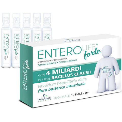Enterolife forte - 4 miliardi 10 fiale da 5 ml