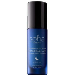 Soha Sardinia - Cannonau ace trattamento notte antieta' tutti i tipi di pelle 20 ml