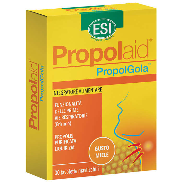 Propolaid - Esi  tavolette gola miele 30 tavolette