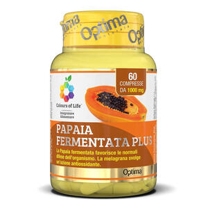 Colours of life - Fermenta papaia plus 60 compresse 1000 mg