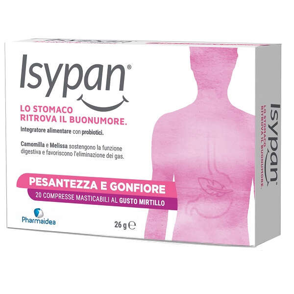 Isypan - Pesantezza gonfiore 20 compresse masticabili