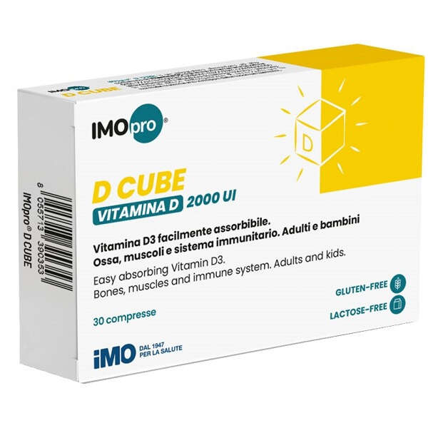 Imopro d cube vitamina d - Imopro d cube 30 compresse 600 mg