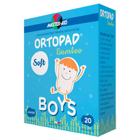 Master aid - Cerotto oculare per ortottica ortopad soft boys junior 20 pezzi