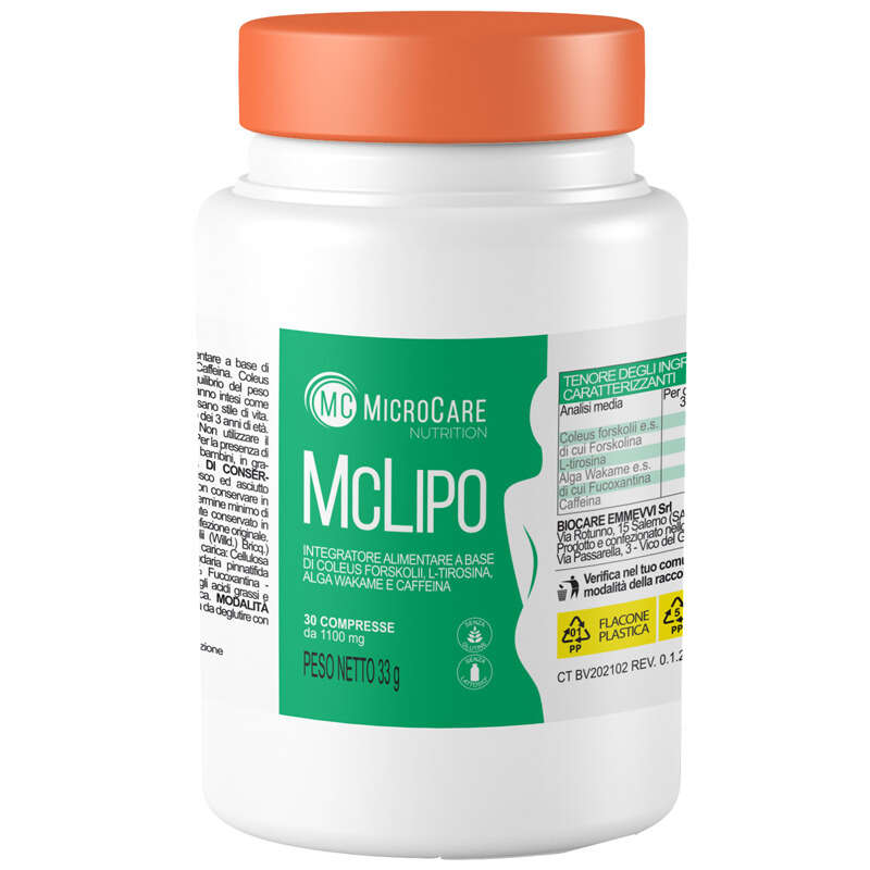 Microcare nutrition - Mc lipo 30 compresse da 1100 mg