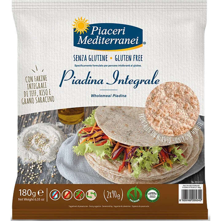 Piaceri meditteranei - Piaceri medit piadina integrale 180 g