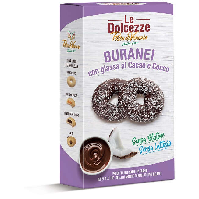 Pasta venezia - Pasta di venezia buranei con glassa al cacao e cocco 180 g