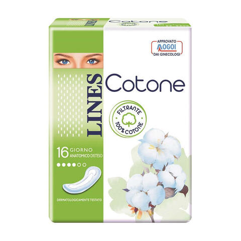 Lines - Cotone non ultra anatomici distesi 16 pezzi