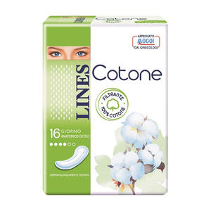 Lines - Cotone non ultra anatomici distesi 16 pezzi