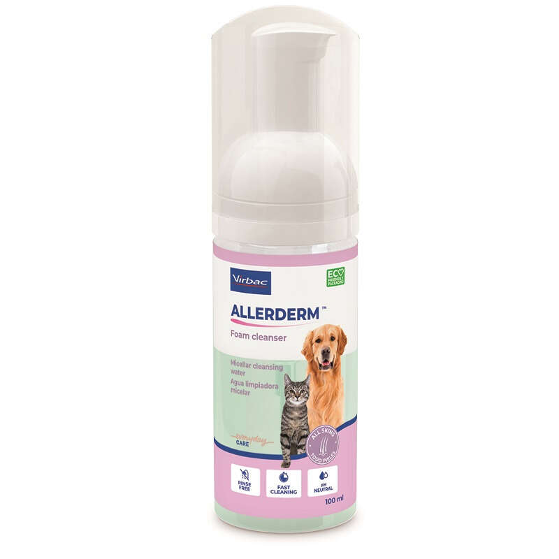 Virbac - Allerderm foam cleanser 100 ml