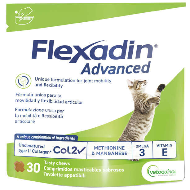 Flexadin advanced - Gatto tutte le taglie busta da 30 tavolette appetibili