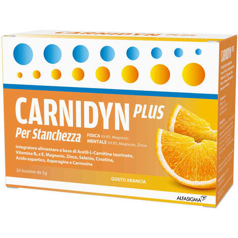 Carnidyn - Plus 20 bustine da 5 g gusto arancia