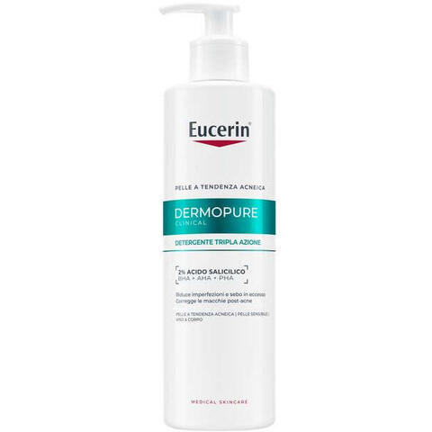 Eucerin - Dermopure clinical detergente tripla azione 400 ml