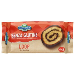 Happy farm - Loop nocciola 6 pezzi da 36 g