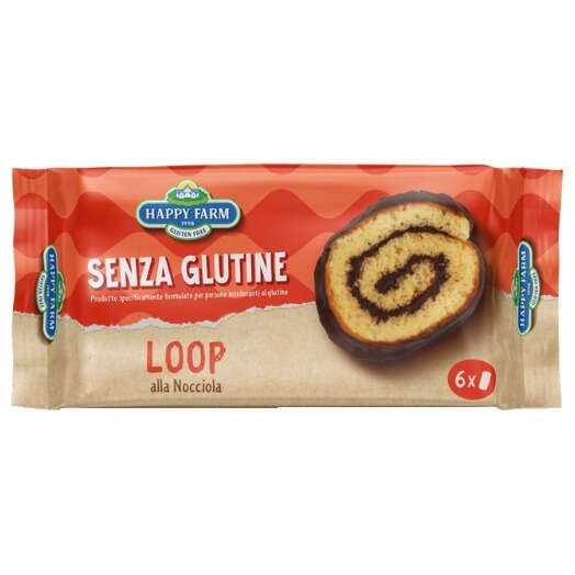 Happy farm - Loop nocciola 6 pezzi da 36 g