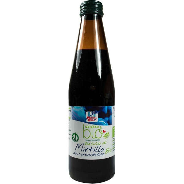 Semplice&bio - Fsc succo di mirtillo da concentrato bio senza zuccheri aggiunti 330 ml