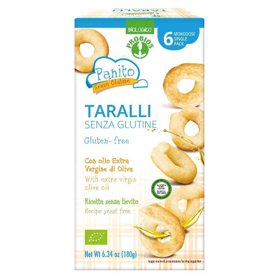 Probios - Panito taralli senza glutine e senza lievito 180 g