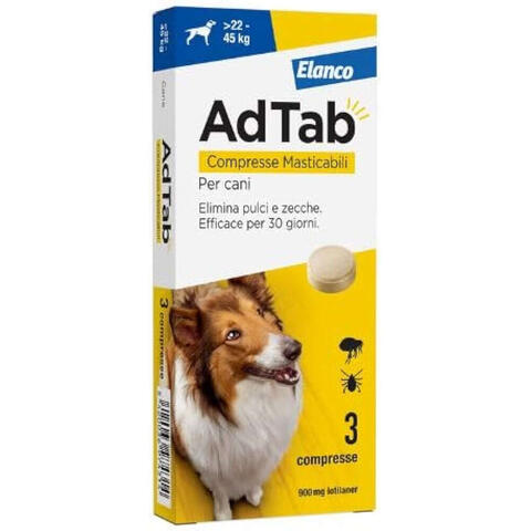Elanco - ADTAB*3CPR 900MG CANI 22-45KG