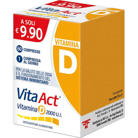 Vitamina d 2000 u.i. - Vita act vitamina d 2000ui 60 compresse