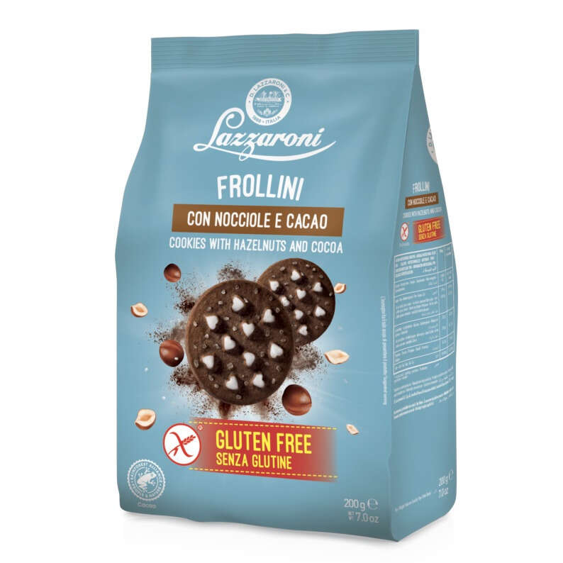 Lazzaroni - Frollini cacao e nocciole 200 g