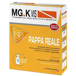Pool pharma - Mgk vis tonico ricostituente pappa reale 10 flaconcini da 10 ml