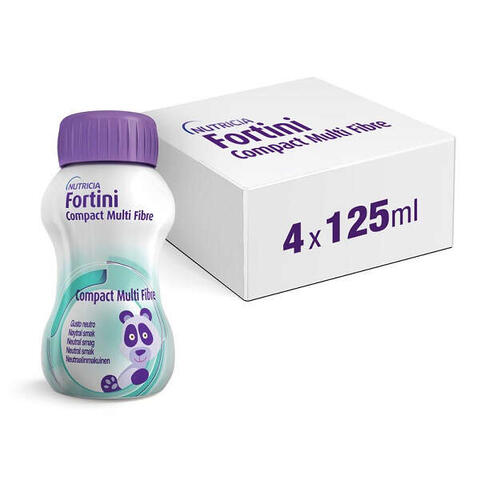 Nutricia - Fortini compact multi fibre neutro 4 pezzi 125 g