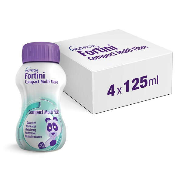 Nutricia - Fortini compact multi fibre neutro 4 pezzi 125 g