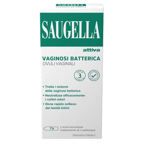 Saugella - Attiva vaginosi batterica 7 ovuli vaginali