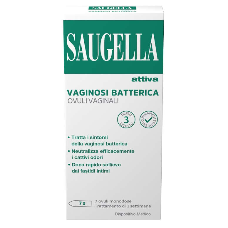 Saugella - Attiva vaginosi batterica 7 ovuli vaginali