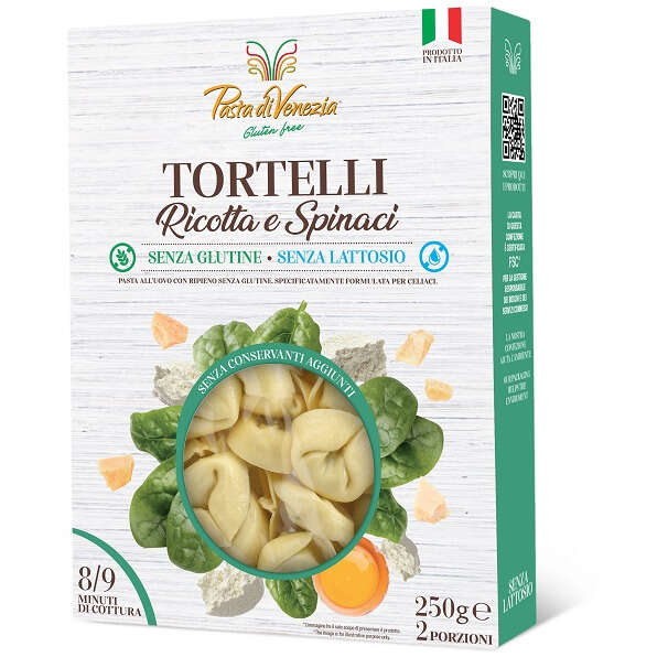 Pasta venezia - Pasta di venezia tortelli ricotta e spinaci senza glutine stab  250 g