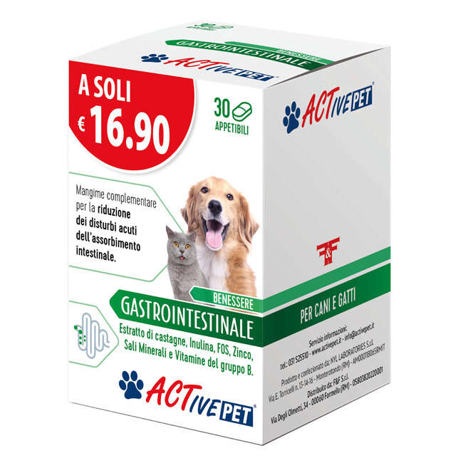 Gastrointestinale - Active pet benessere  30 compresse appetibili