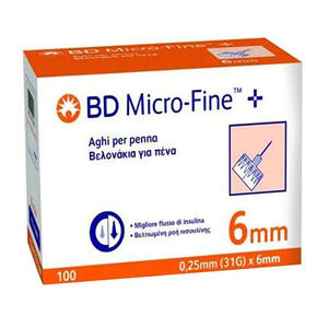 Corman - Ago per penna da insulina bd microfine gauge 31 6mm 100 pezzi