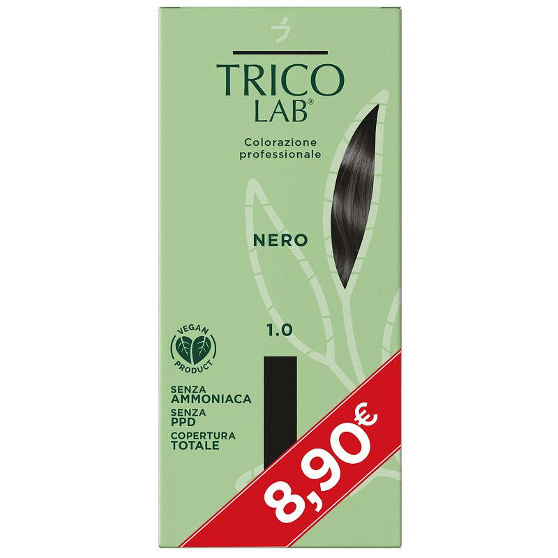 Laboratorio della farmacia - Colore 1,0 nero promo 1 crema colorante 50 ml + 1 rivelatore in crema 75 ml
