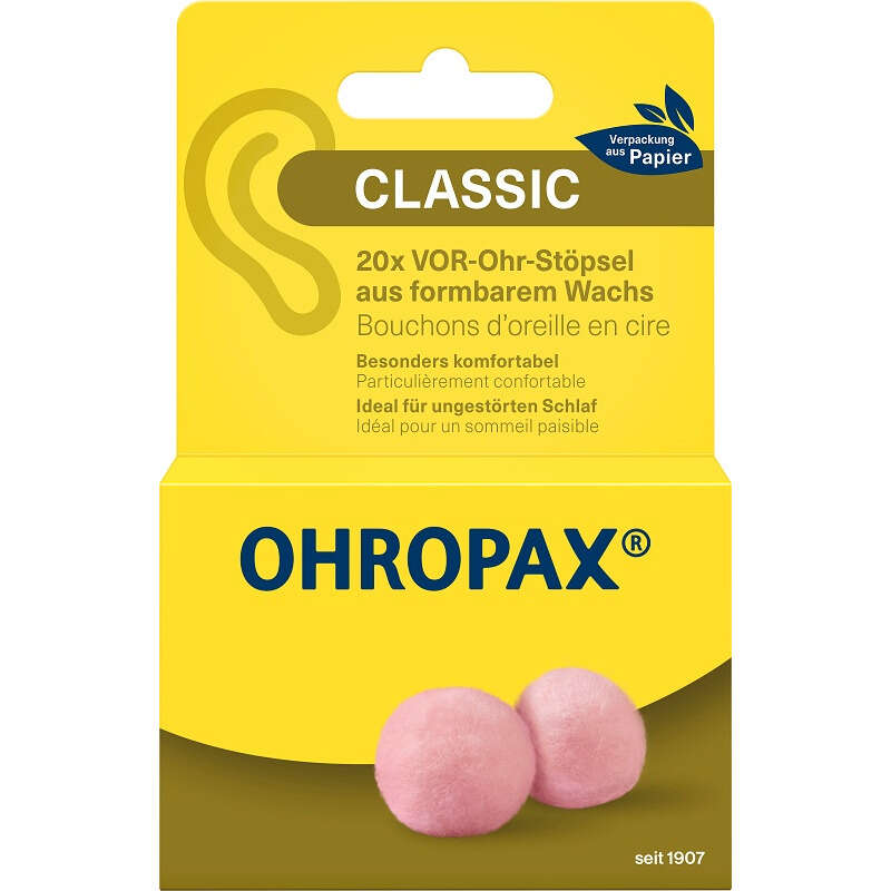 Ohropaxclassicauricolari in cera - Ohropax classic tappi auricolari cera ovatta 20 pezzi