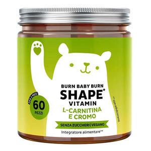 Bears with benefits - Burn baby burn shape vitamin 60 caramelle gommose con edulcoranti senza zuccheri