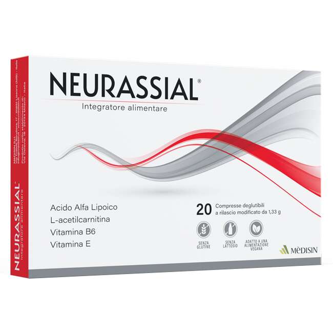 Medisin - Neurassial 20 compresse 1,33 g senza glutine senza lattosio