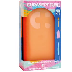 Curasept - Travel arancio 1 spazzolino + 1 dentifricio 20 ml + 3 picks