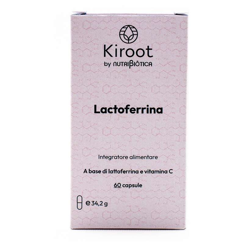 Kiroot lactoferrina - Kiroot by nutribiotica lactoferrina 60 capsule senza glutine senza lattosio