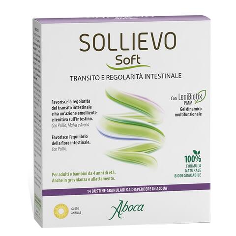 Sollievo soft - 14 bustine granulari da 3,8 g senza glutine senza lattosio senza zuccheri aggiunti