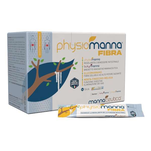 Physiomanna fibra - 14 stick pack con edulcorante