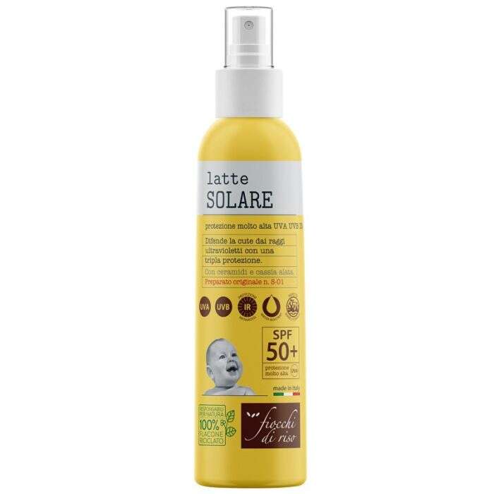 FIOCCHI DI RISO LATTE SOLARE BIMBI SPF50+ 140 ML