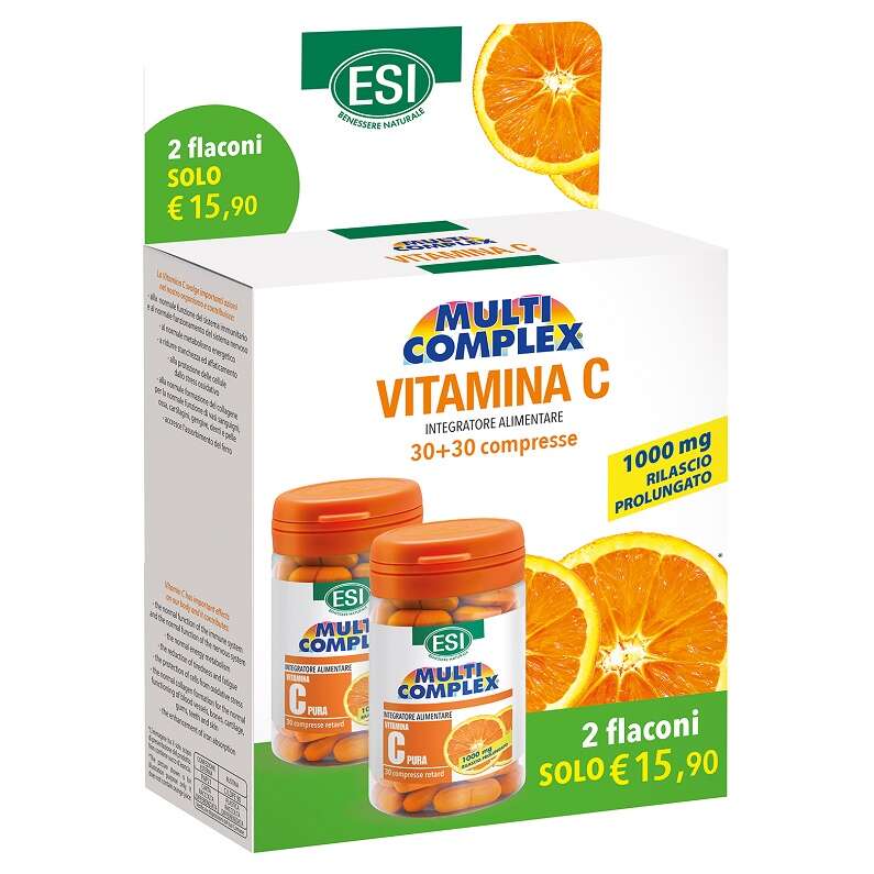 Esi - Vitamina c 1000mg rilascio prolungato 30+30 compresse senza glutine