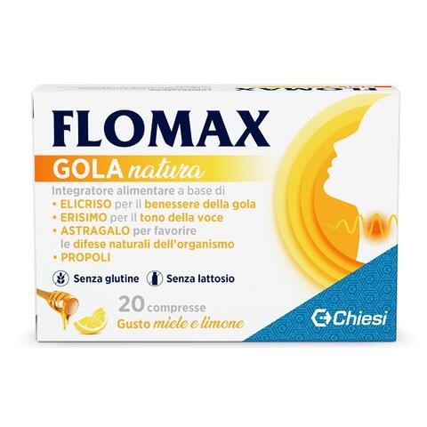 Flomax - Gola natura miele limone 20 compresse con edulcoranti senza glutine e lattosio